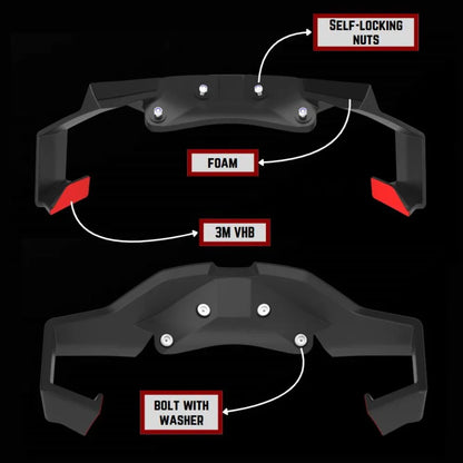 For BMW S1000RR 2015-2018 Wind Wing Aerodynamics Fairing Winglets GP WING Motorcycle Front Spoiler Lower spoiler Front Lip