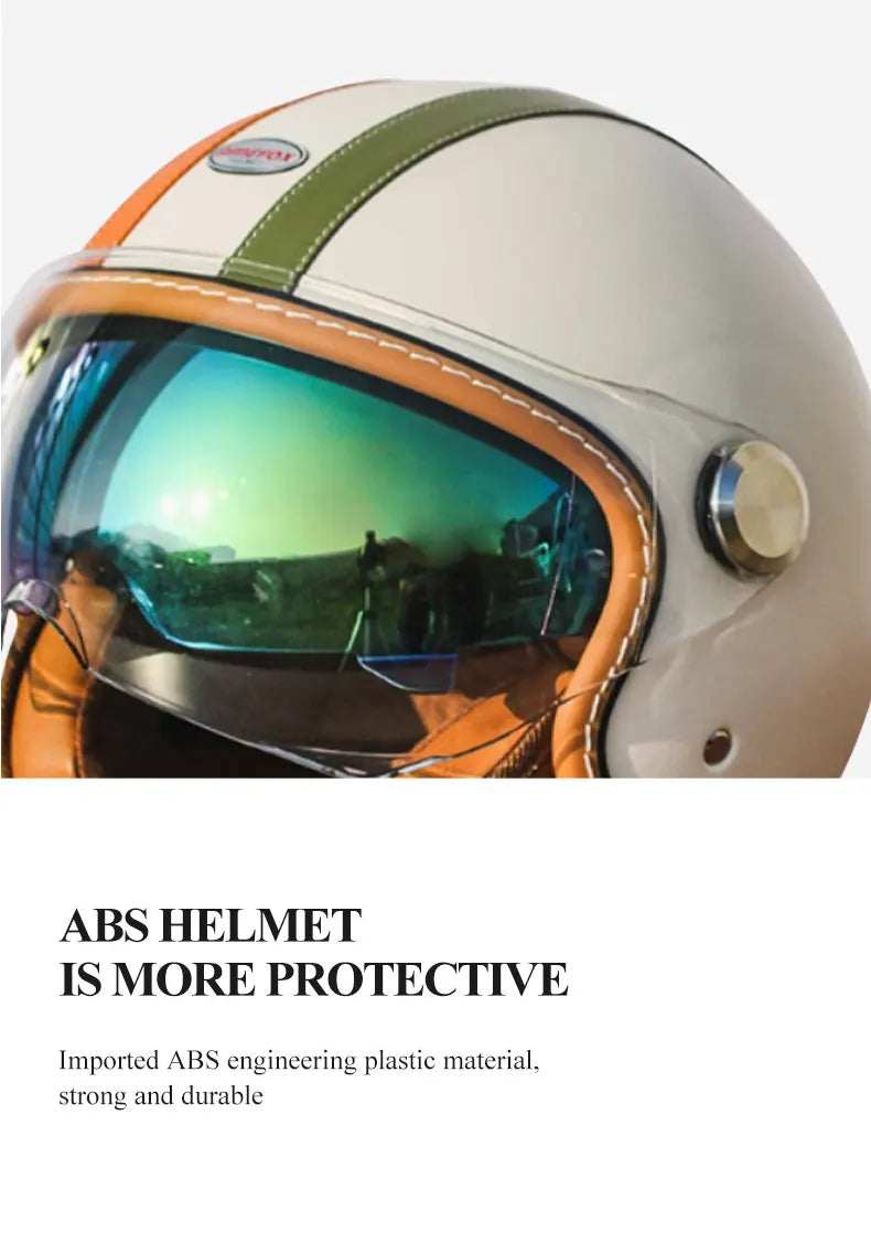 Handmade leather dot certified helmet helmet motorcycle for men for fall and winter seasons capacete de moto masculino