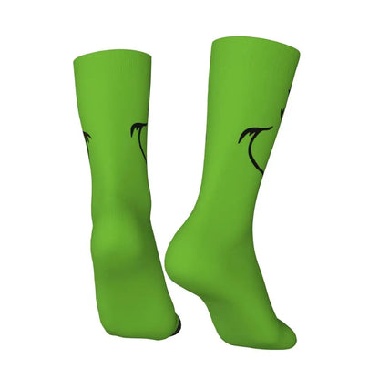 Cartoon Grinchh Xmas Socks Men's Women's Funny Happy Christmas Socks Hip Hop Spring Summer Autumn Winter Socks Gift
