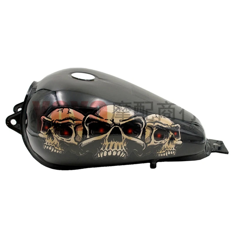 Motorcycle Outer Fairing Decals Red Eyes Skulls Decal Sticker For Electra Glide Street Glide Ultra Classic & Trike models 96-13