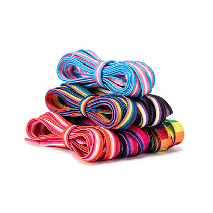 No6Transgender 100/120/150cm Shoe Lace Flat Printed Shoelace Colorful Rainbow Laces Gay Pride Liberty Shoelaces Shoe Accessories