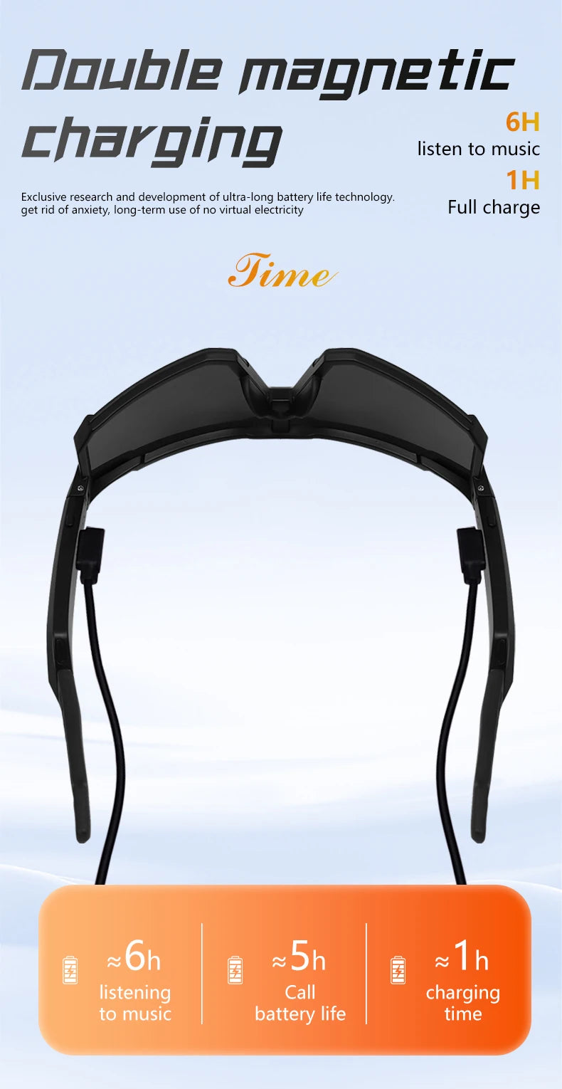 QY-Pro1 Bluetooth Smart Glasses AI Intelligent Translation Sunglasses Voice Remote Control Music Eyewear Waterproof Eyeglasses