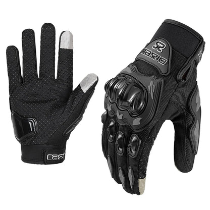 Summer Breathable Full Finger Motorcycle Gloves Non-slip Wear-resistant Motocross Racing Gloves Touch Screen Moto Biker Gloves