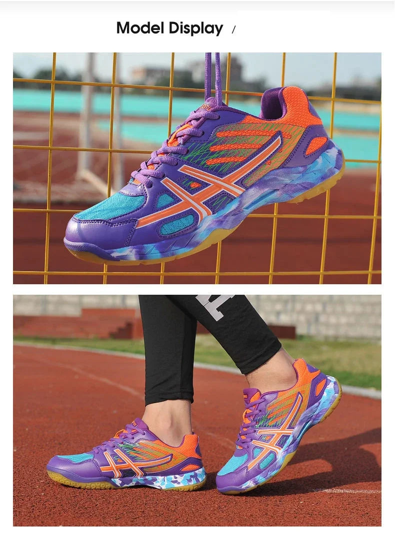 Women Sneakers Men Badminton Shoes Light Black Breathable Female Outdoor Sports Training Women Athletics Sports Pink