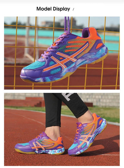 Women Sneakers Men Badminton Shoes Light Black Breathable Female Outdoor Sports Training Women Athletics Sports Pink