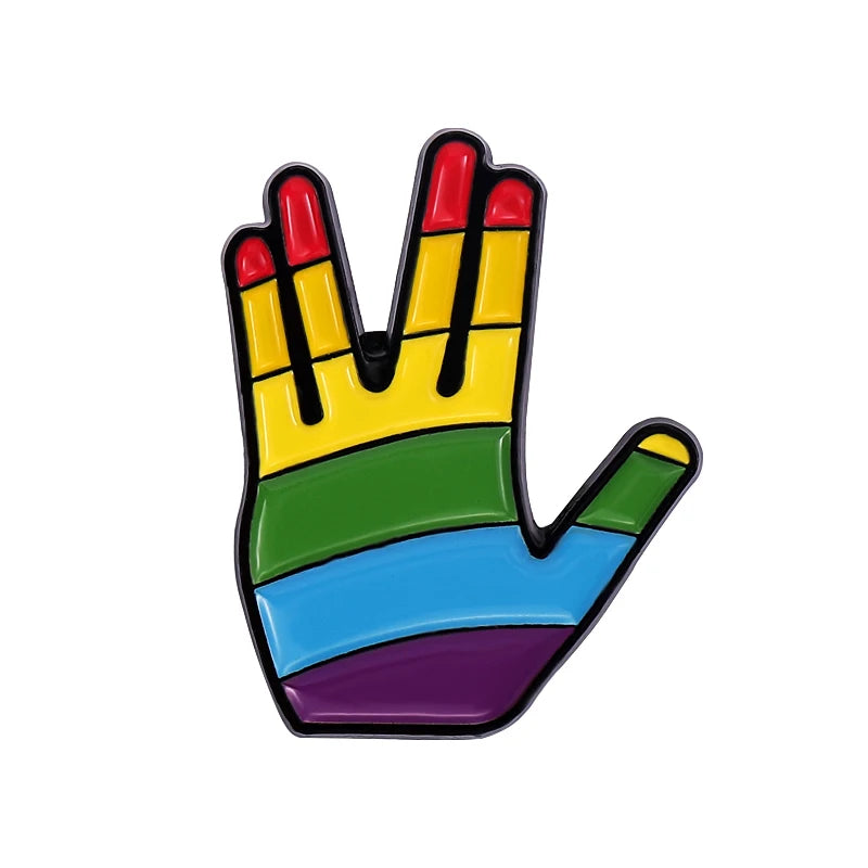 Rainbow Heart Enamel Pin Pride Tooth Book Cats Brooches Collar Badge LGBTQ Love is Love Gay Lesbian Jewelry Gift