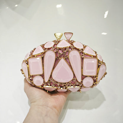 New Large Rhinestone Evening Bag Crystal Dinner Bag WHTUOHENG  Diamond Clutch Women's Bag Luxury Formal Party Bags And Handbags