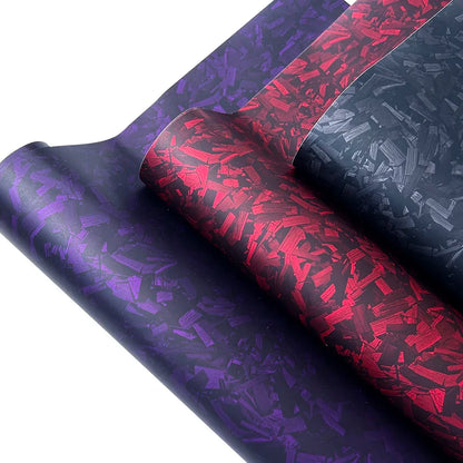 High Glossy Black Silver Red Forged Carbon Fiber Car Sticker on the Hood Adhesive Vinyl for Car Stickers Motorcycle Decal