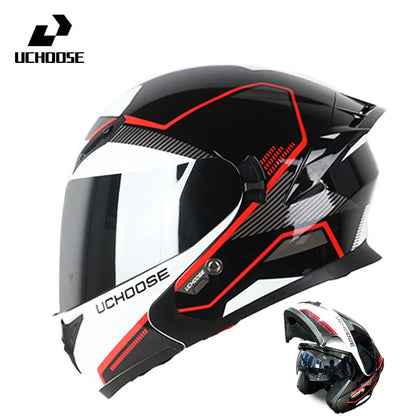 High Quality DOT Motorcycle Helmet Four Seasons Motocross Racing Modular Flip Up Casco Moto Men Women Off Road Helmet Unmasked