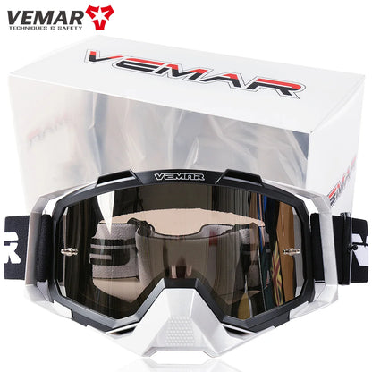 VEMAR Motorcycle Goggles Men Dustproof Motocross Helmet Glasses Skiing Gafas MTB ATV Dirt Bike Moto Sunglasses Outdoor Riding