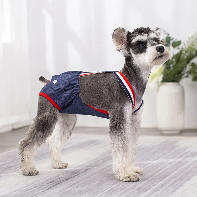 Washable Puppy Dog Diapers Female Pet Physiological Pants for Small Medium Dogs Chihuahua Pinscher Shorts Panties Cat Underpants