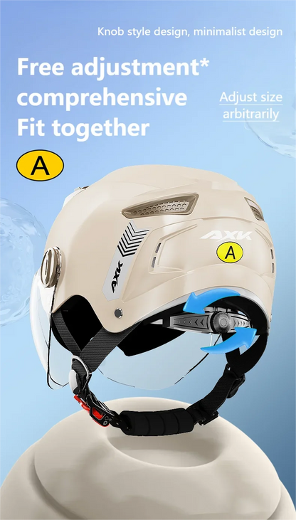 New Fashion ABS Unisex Motorcycle Helmets Motorcycle Accessories Helmet for Adults Long Lens White