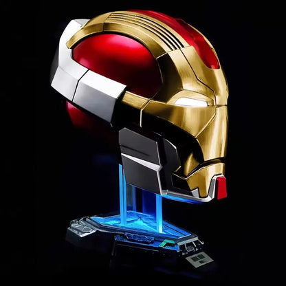 Iron Man MK17 Jarvis Voice Controlled Auto Open Close Electronic Helmet Mask Face Cover Collectible Toy Decor For Superhero Fans