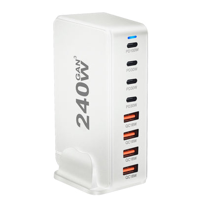 New 268W/240W GAN Gallium Nitride USB TypeC Multi-port Desktop Travel Charger With Power Adapter PD Charger Office Home Charger