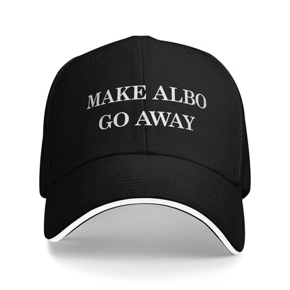 Make Albo Go Away MAGA Sandwich Baseball Cap Hip Hop Australia Saying Unisex Style Adjustable Headwear Travel Gift Hats