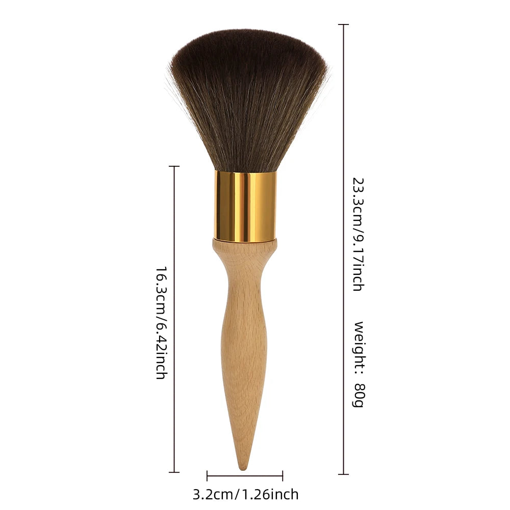 Professional Barber Duster Neck Face Brushes Hair Clean Soft Black Hairbrush Salon Cutting Hairdressing Styling Make Tools