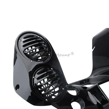 For Harley Touring Road Glide FLTR/I 1998-2009 FLTRX 2010-2013 Black Inner Fairing Cover with 4 6.5" Speaker Pods Motorcycle