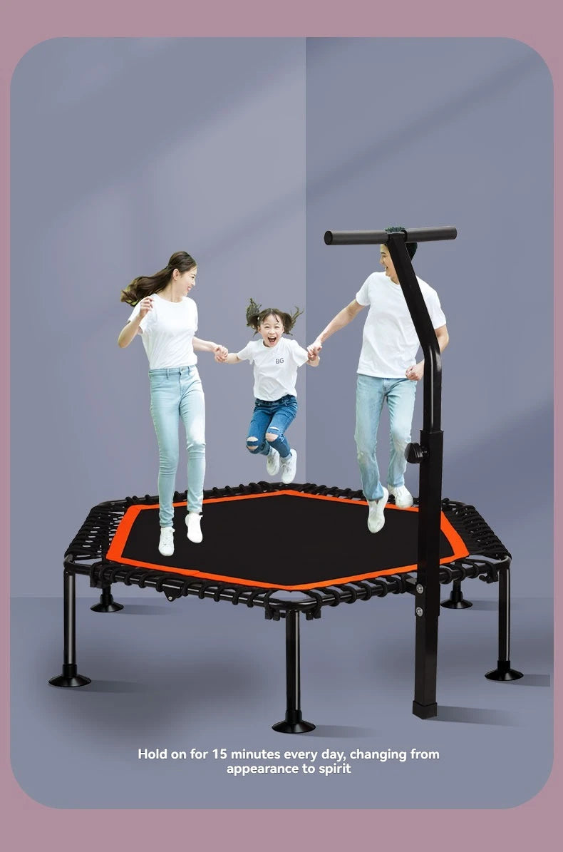 Indoor bungee cord,50-inch trampoline,adult fitness equipment,weight loss equipment,bungee jumping bed,leisure and entertainment
