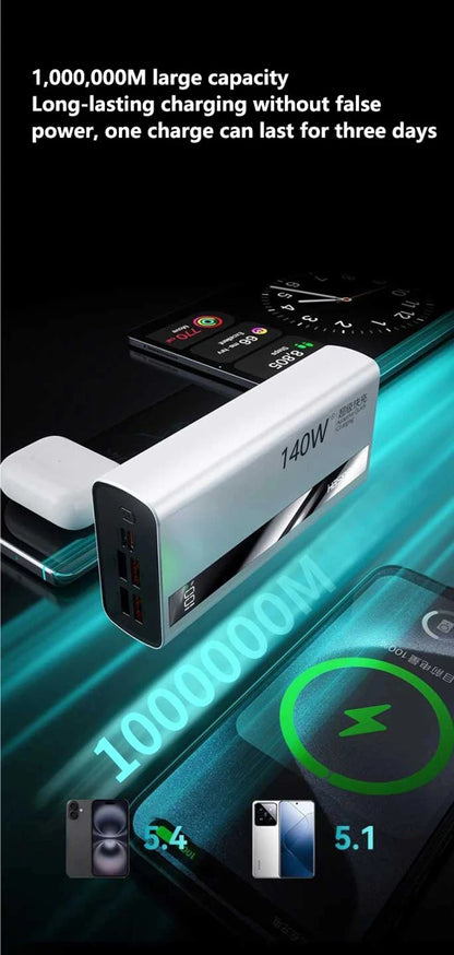 Lenovo 500000mAh Wireless Magnetic Power Bank PD22.5W Super Fast Charging External Battery for Magsafe For iPhone Huawei Samsung