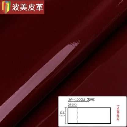 Pvc Patent Leather Fabric By The Meter for Jacket Skirt Bag Clothes Diy Sewing Cloth Waterproof Slightly Hard Wearable Glossy