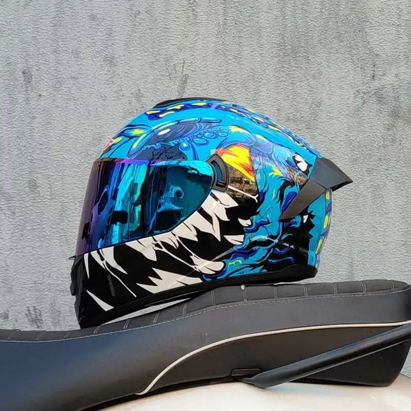 dual-lens Motocross helmet Professional racing dual lens safety helmet, off-road motorcycle full face protector, approved by DOT