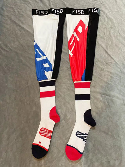 Motorcycle compression knee brace, enduro sock, motocross knee socks, ATV MX knee protection, motorcycle sports sock, 202