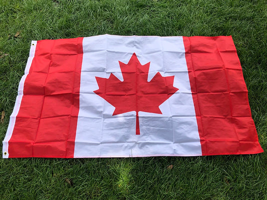SKY FLAG free shipping great Canadian Flag  90*150cm hanging polyster 3x5fts Canada national flag banner for decoration