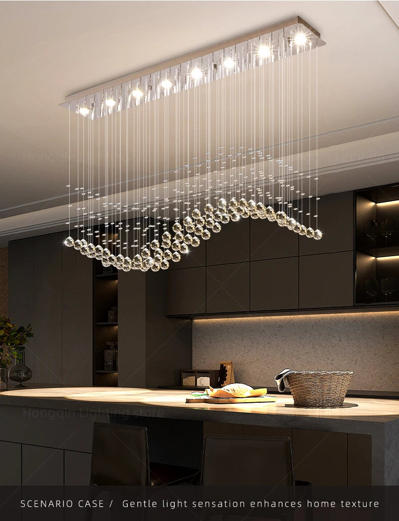 Modern Pendant Ceiling Lamps Suspension Lighting Living Room Pendant Lamp for Kitchen Over the Table Crystal Chandelier Pendants