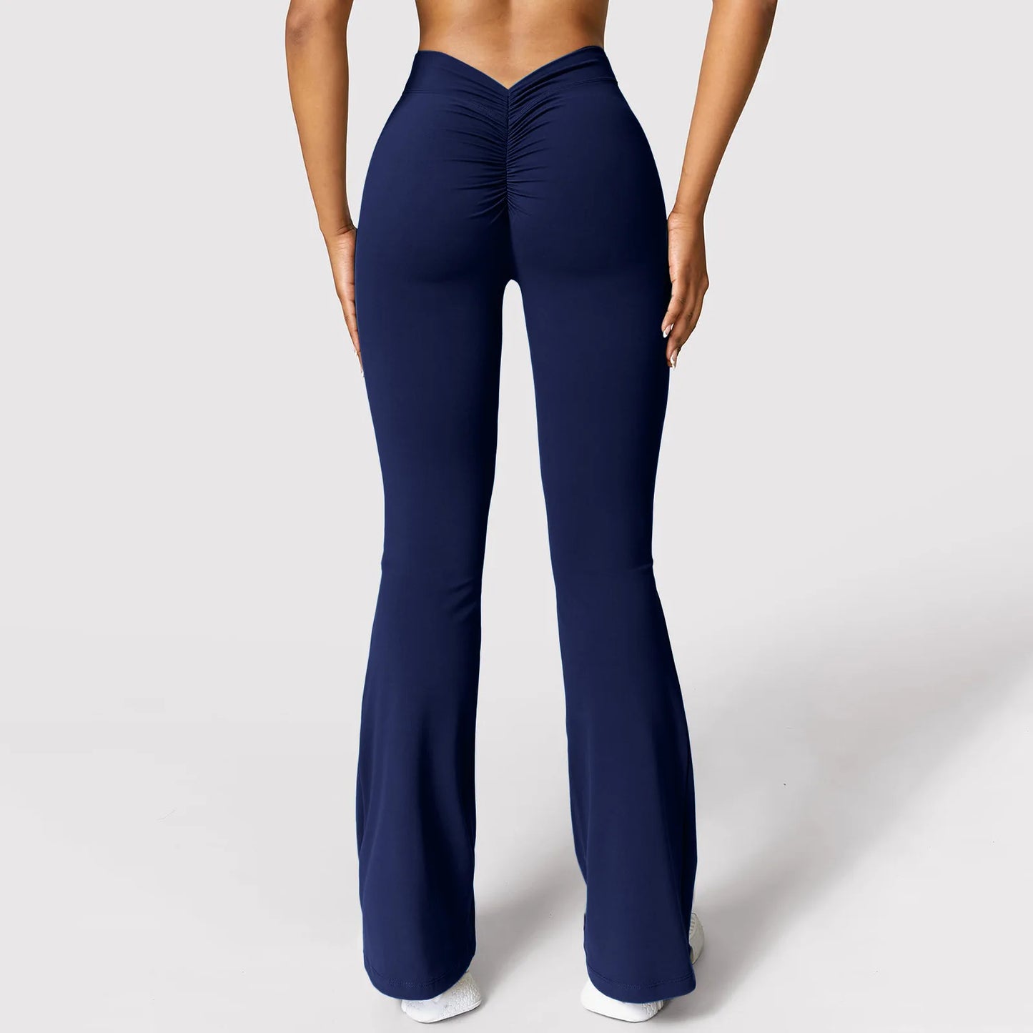 New Fashion Women's Flare Leggings V-shaped Hip Yoga Pants High Waist Wide Leg Pants Women Gym Sport Flared Pant Casual Leggings