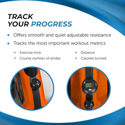 Inmotion Compact Strider Foot Exercise Machine - Under Desk Elliptical - Standing or Seated Elliptical Fitness Equipment