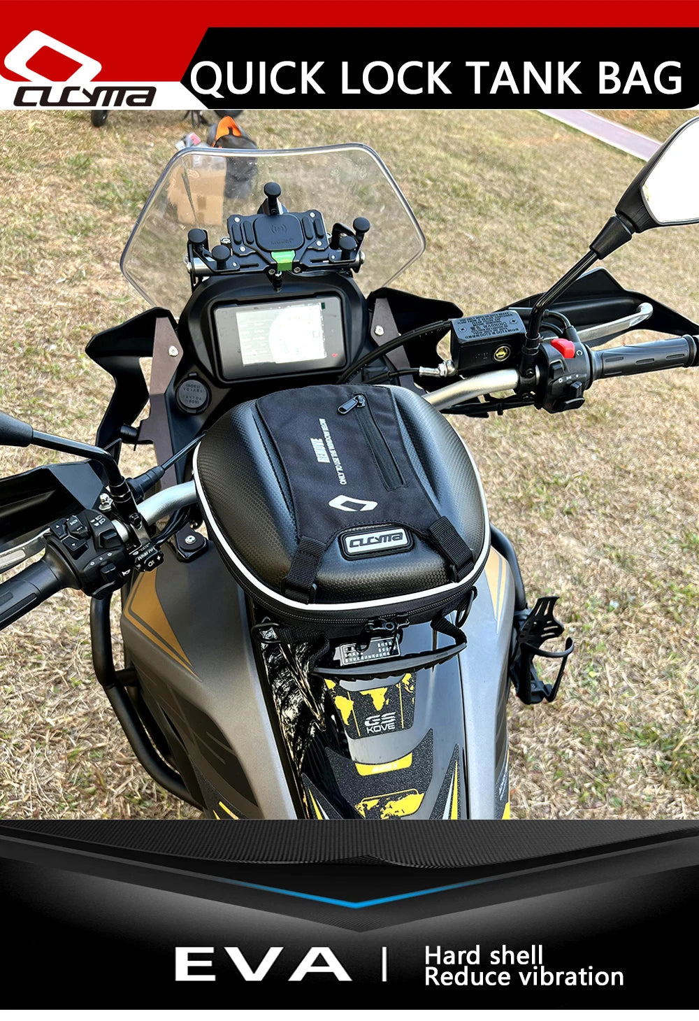 Tank Bag For Street Triple 765 Speed Triple 1050 Daytona 675 Sprint Trident 660 Tiger 1200 900 800 Motorcycle Quick Lock Luggage