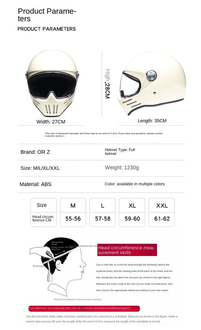 Motorcycle Helmet Full Face casco moto Helmet Vintage Chopper Retro Helmet capacete de motocicleta modular helmet DOT Approval