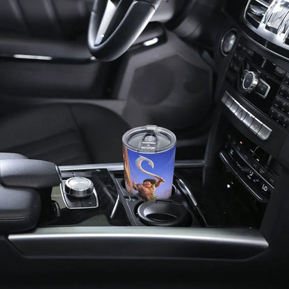 Moana and Pua Cartoon Movie Insulated Tumbler with Straws Stainless Steel Coffee Mugs Double Wall Car Bottle Cups 20oz