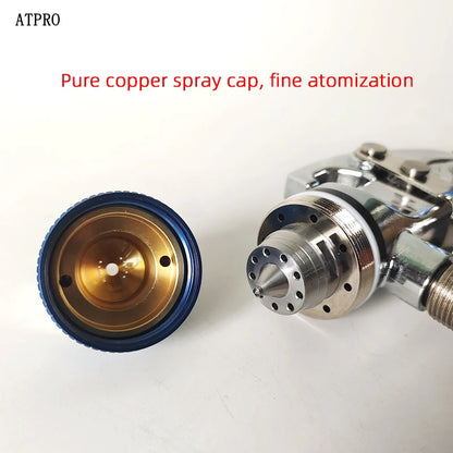 ABST Pneumatic Paint spray Gun Lower Pot 1.7 MM Nozzle Diameter Car Spray Paint Gun Industrial Coating Home Spray Paint