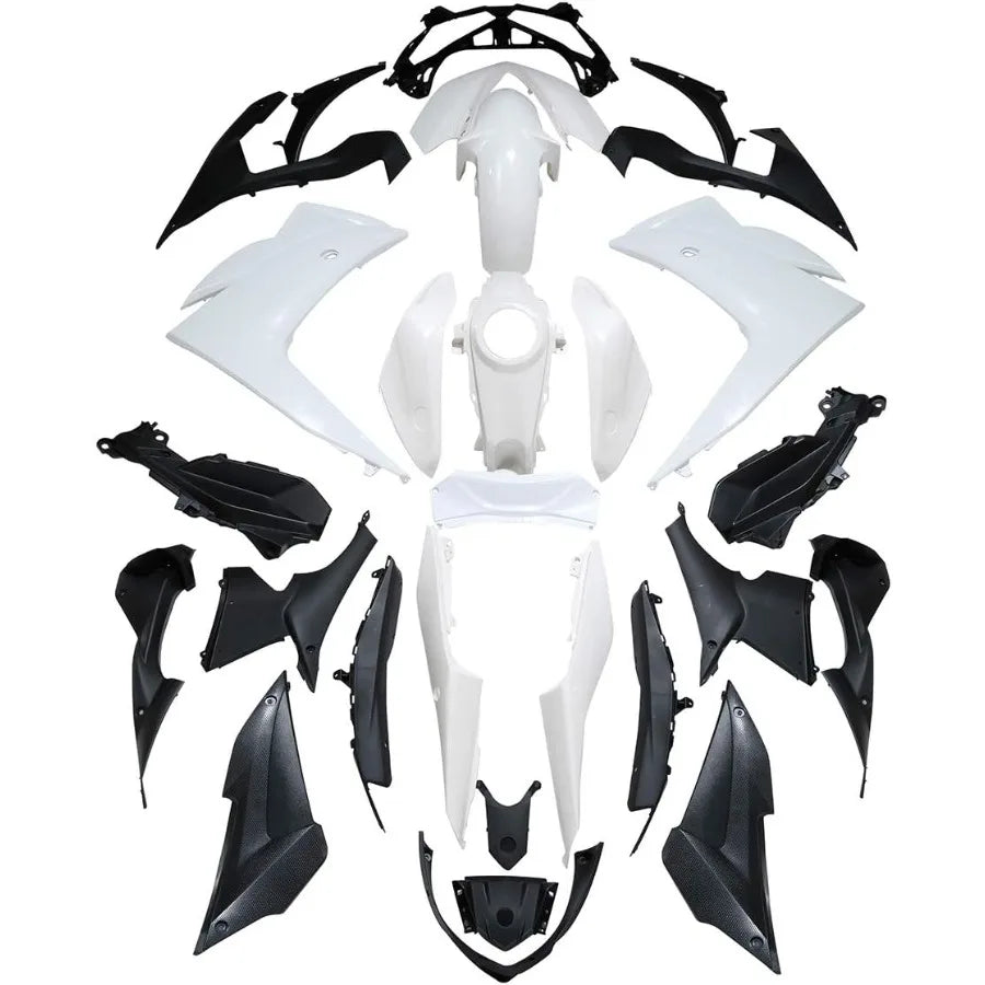 Unpainted Injection Fairing Bodywork Designed for Yamaha YZF R3 20152018 and YZF R25 Motorcycles Lightweight Aerodynamic Fit fo