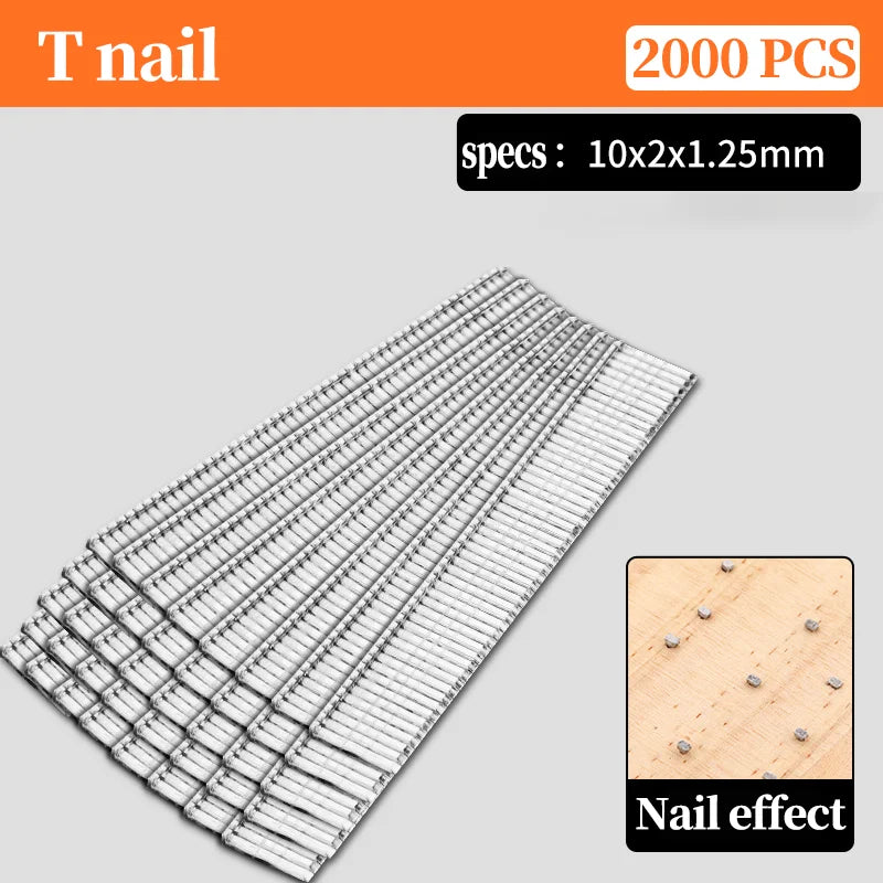 4 In 1 Manual Nailing Gun Construction Stapler Air Nail Woodworking Special Staple Book Household DIY with 800 Staple