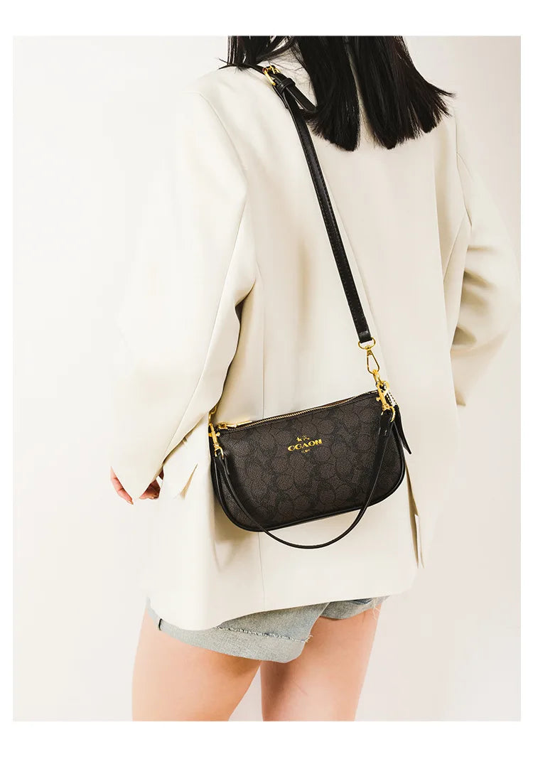 Classic Vintage Ladies Crossbody Handbag High-End Women's Underarm Shoulder Bag Elegant Designer Leather Messenger Bag For Women