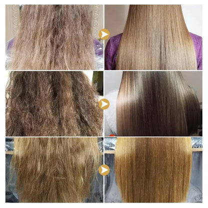 Rice Magical Keratin Hair Mask 5 Seconds Repair Damaged Frizzy Hairs Soft Smooth Shiny Moisturizing Nourish Hair Root Care