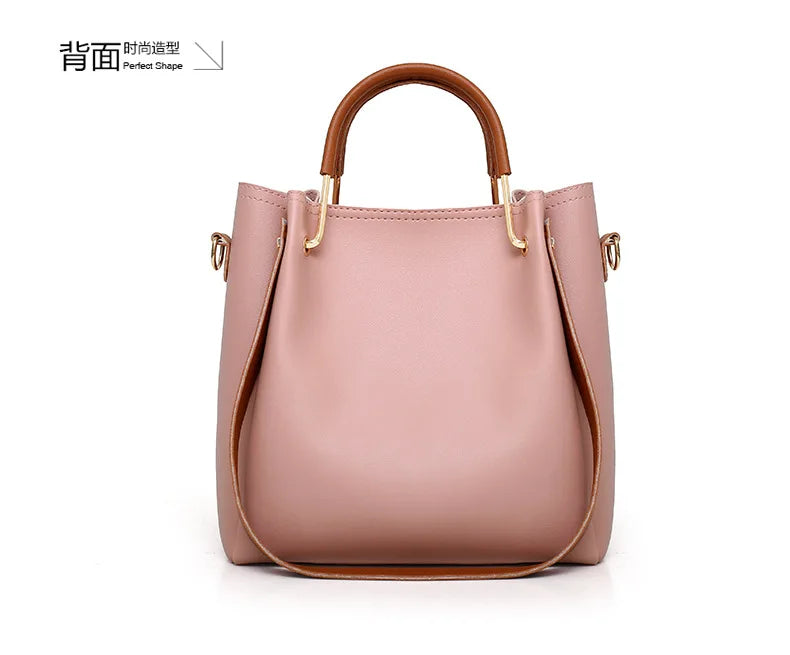 Fashionable Women's Shoulder Bag Hot Sale Of The Season New Style Mother-Child Multi-piece Set Colorful Ribbon Ladies Handbag Si