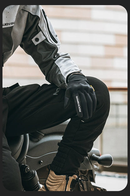 ROCKBROS Winter Gloves Touch screen Windproof Bike Cycling Gloves Full Finger Ski Non-Slip Warm Sports Motorcycle Hiking Gloves