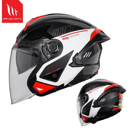 Spain MT Motorcycle Helmet ECE DOT Certification Half Helmet Men Capacete Cascos Para Moto 3/4 Open Face Casco Electric Motobike