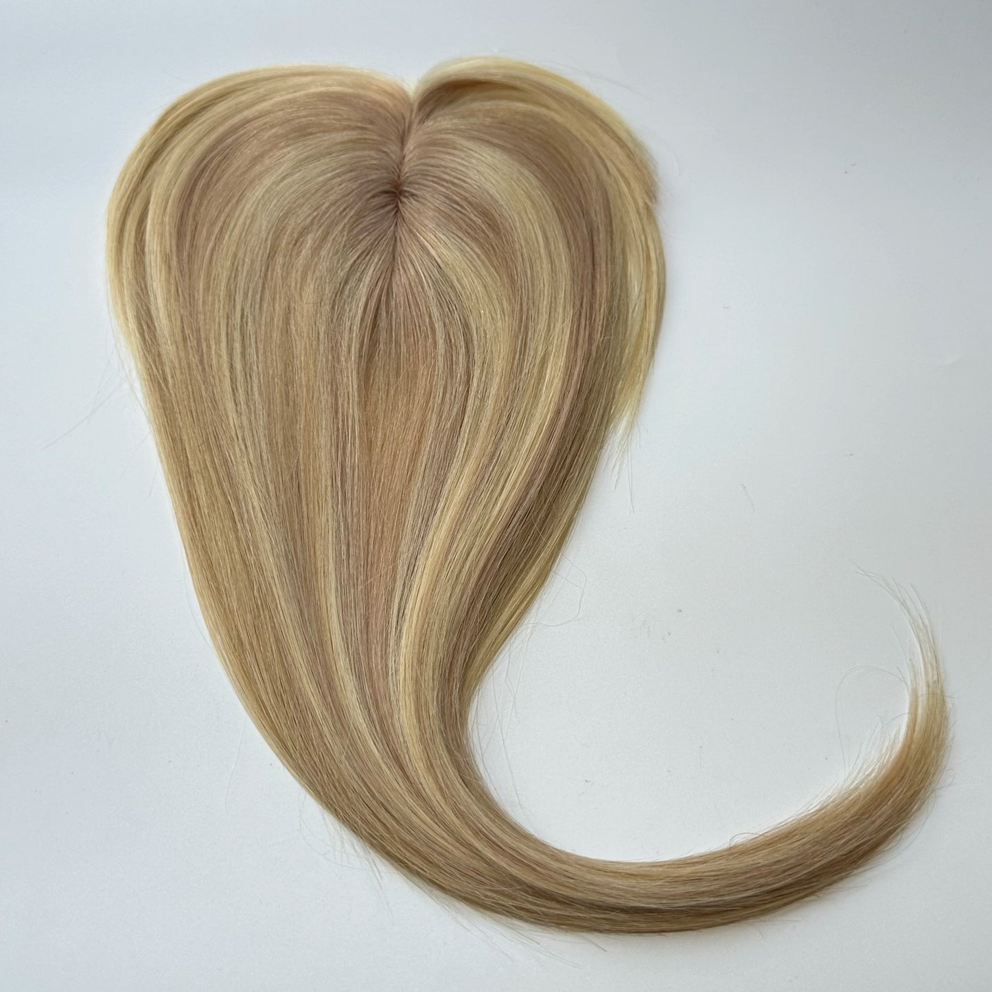 Lace Front Topper For Women Human Hair With Pre-Cut Bangs & Middle Part | 10x12cm 12inch Easy To Wear Wig