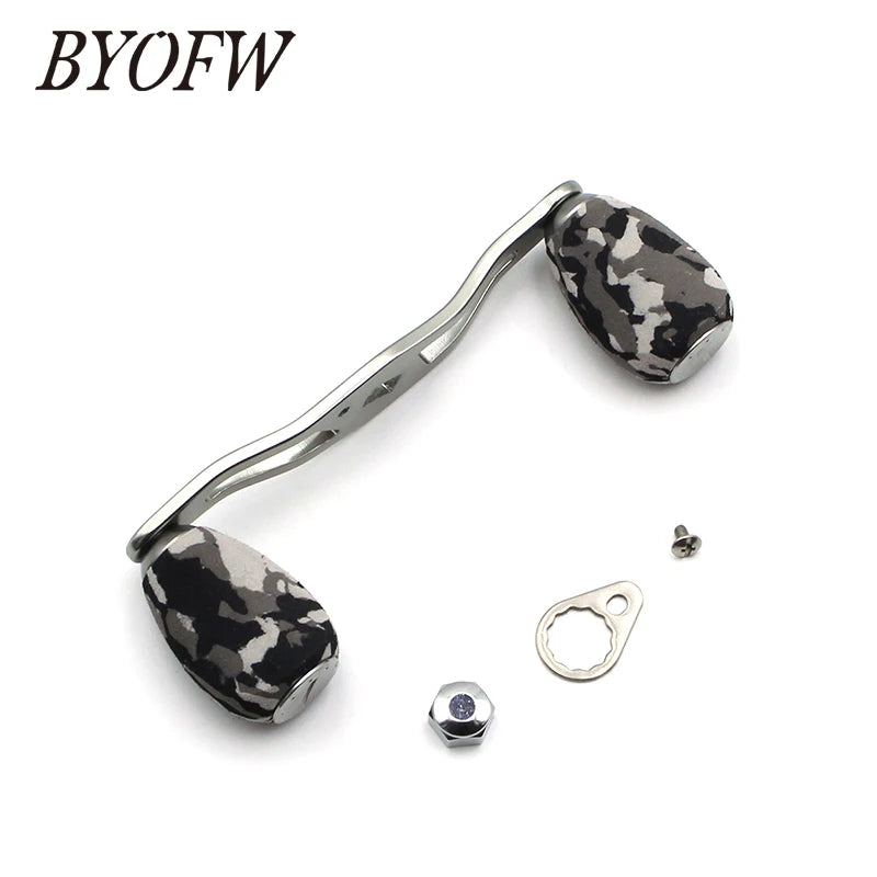 BYOFW Gunsmoke Baitcasting Fishing Reel Handle Camouflage Knobs For Abu Garcia Daiwa DIY Tool 4 Stainless Steel Ball  Bearings