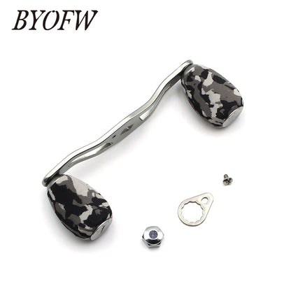 BYOFW Gunsmoke Baitcasting Fishing Reel Handle Camouflage Knobs For Abu Garcia Daiwa DIY Tool 4 Stainless Steel Ball  Bearings