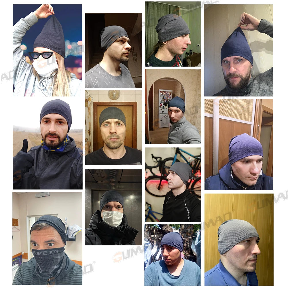 2PCS Quick-drying Running Caps Summer Breathable Cool Sports Hats Outdoor Cycling Hiking Baseball Skullies Stretchy Beanies Hat