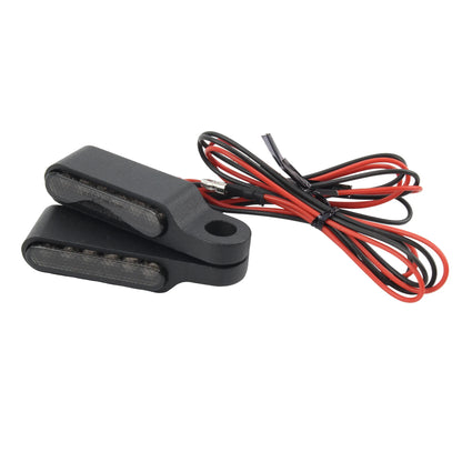 12V Mini 6 LED E24 Motorcycle Turn light Taillight Handle Bar Direction Warning Indicator Bumper Motocross Flash Side Lamp