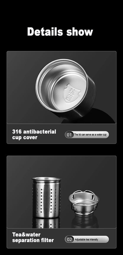 1000ML Stainless Steel Thermos Bottle Sport Thermal Water Bottle Keep Cold and Hot Insulated Cup Outdoor Campping Vacuum Flasks