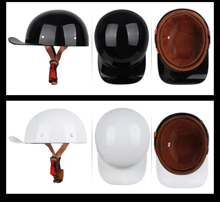 Vintage men's baseball caps motorcycle retro helmets ladybug helmets electric car baseball caps half helmets