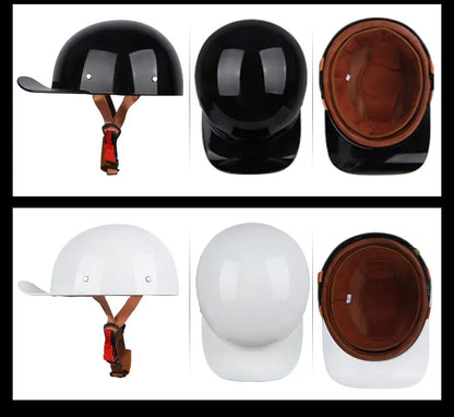 Vintage men's baseball caps motorcycle retro helmets ladybug helmets electric car baseball caps half helmets