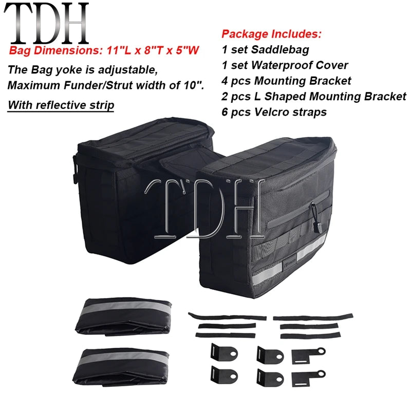 Motorcycle Saddlebag Side Tool Luggage Bag For Harley Dyna Softail Sportster XL Street Bob Low Rider FXD FXBB Travel Saddle Bags